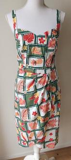 Collectif retro pencil jurk zomer Hawaï ️maat 14 🍌🌿🏵️🌿🍍, Collectif, Gedragen, Knielengte, Maat 38/40 (M)