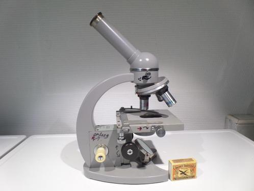 Microscoop, (#7539), MERK?????, Objectieven 10, 40, 100, Audio, Tv en Foto, Optische apparatuur | Microscopen, Gebruikt, Biologische microscoop