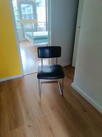 Leren stoel, Huis en Inrichting, Stoelen, Ophalen, Gebruikt, Blauw, Leer