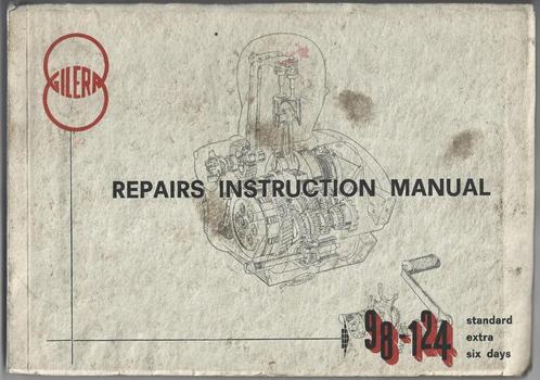 Gilera 98 cc 124 cc workshop repair manual (7185z), Motoren, Handleidingen en Instructieboekjes, Overige merken, Ophalen of Verzenden