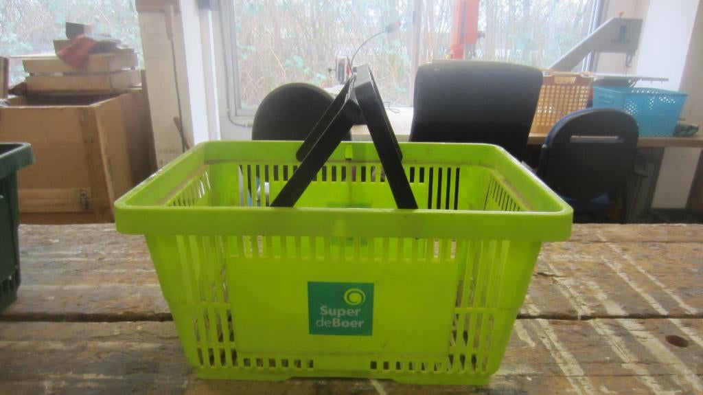 Super de Boer Winkelmandje voor op je fiets Nostalgie, Fietsen en Brommers, Fietsaccessoires | Fietsmanden, Gebruikt, Super de Boer