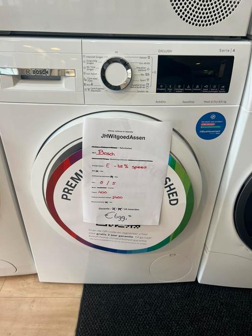 Bosch was/droogcombinatie 8/5 E-Klasse -65%. 2 jaar garantie, Witgoed en Apparatuur, Was-droogcombinaties, Refurbished, 8 tot 10 kg