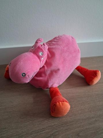 Knuffel Ikea roze nijlpaard Barnslig Flodhast rood wit K9908 beschikbaar voor biedingen