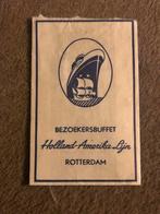 Holland-Amerika Lijn Rotterdam - suikerzakje, Ophalen of Verzenden