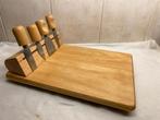 Houten Kaas Plank + Mesjes, Ophalen of Verzenden
