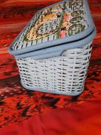 Vintage Decoratieve Mand met Deksel, Ophalen of Verzenden, Zo goed als nieuw, Overige typen