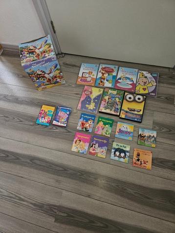 diverse spellen, boekjes en dvd's beschikbaar voor biedingen