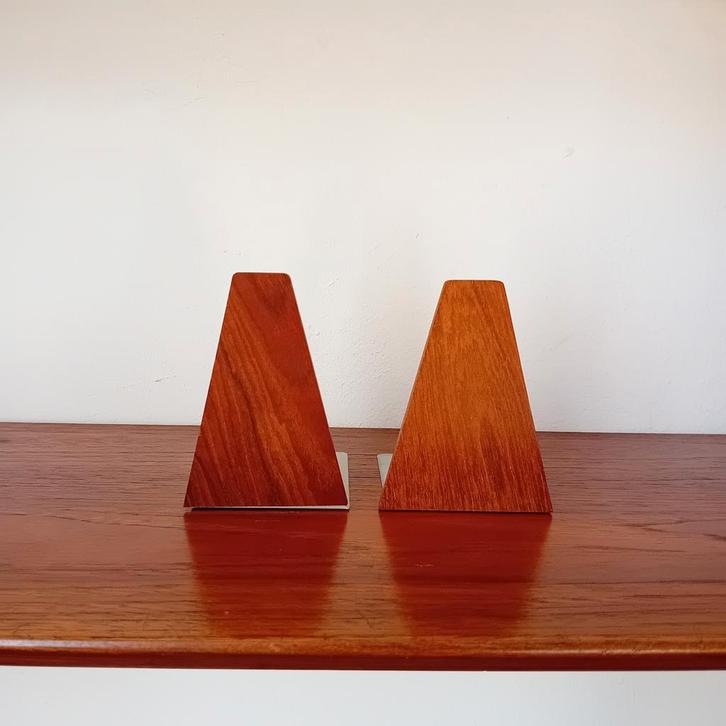 Deense Teak Boekensteun Kai Kristiansen mid century vintage, Huis en Inrichting, Woonaccessoires | Overige, Gebruikt, Ophalen of Verzenden