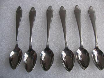 Set van 6 Advocaat / Likeur Lepels - GERO ZILMETA 763 - 9 cm beschikbaar voor biedingen