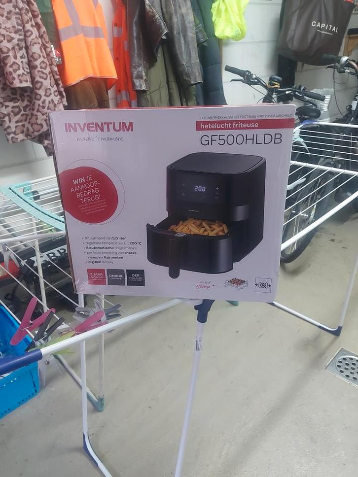 Inventum GF500HLDB ( alleen afhaal), Witgoed en Apparatuur, Frituurpannen, Nieuw, 4 liter of meer, Ophalen of Verzenden