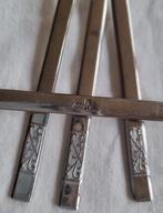 Sola Elite dessert vorkjes lepeltje bewerkte handvatten, Ophalen of Verzenden, Rvs of Chroom