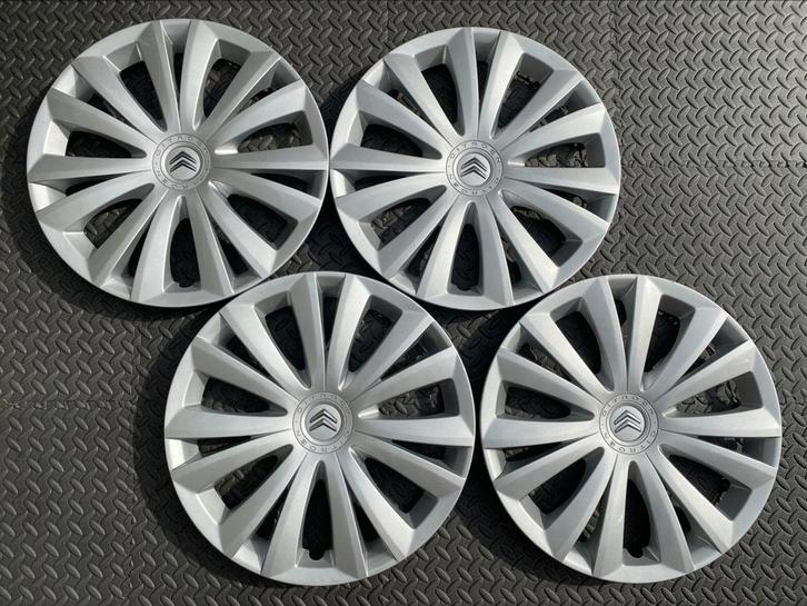 Set orig Citroen C4 Picasso, C3, Berlingo wieldoppen 16 inch, Auto diversen, Wieldoppen, Gebruikt, Ophalen of Verzenden