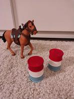 Rodeo Schleich paard met tonnen, Verzamelen, Speelgoed, Ophalen, Zo goed als nieuw