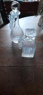 2 kristallen karaffen, Antiek en Kunst, Antiek | Glas en Kristal, Ophalen