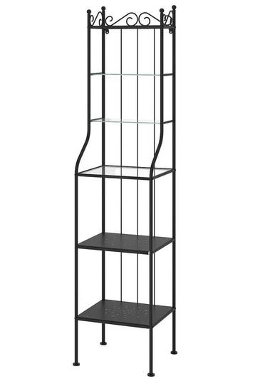 Stijlvolle Zwarte Metalen accessoire rek beschikbaar voor biedingen