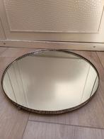 Rond dienbladSpiegel met Sierlijke Rand, Ophalen of Verzenden, Zo goed als nieuw, Rond, Hout