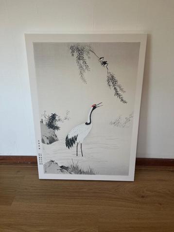 Desenio Canvas met Kraanvogel 50x70 beschikbaar voor biedingen