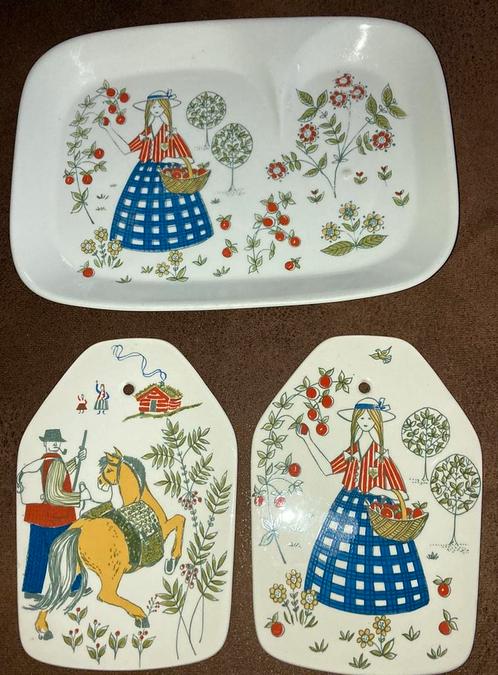 Mooie set Norge Noorwegen Servies Figgjo 1960 PPSTK!!!, Huis en Inrichting, Keuken | Servies, Gebruikt, Bord(en), Overige stijlen