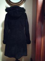 Lamy coate  prachtige diep zwart suède nieuwe bont gevoerde, Ophalen of Verzenden, Nieuw, Maat 38/40 (M), Zwart