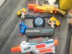 Set Nerf, inclusief target, Kinderen en Baby's, Speelgoed | Buiten | Actiespeelgoed, Ophalen of Verzenden, Gebruikt