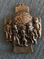 Vintage bronzen kruis kruisje brons, Antiek en Kunst, Ophalen of Verzenden