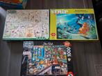 3 legpuzzels 1000 stukjes, Ophalen, 500 t/m 1500 stukjes, Gebruikt, Legpuzzel