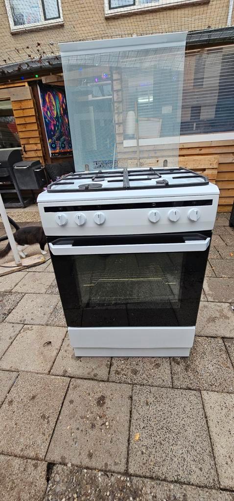 Inventum Gasfornuis met Oven, Witgoed en Apparatuur, Fornuizen, Gebruikt, Vrijstaand, Gas, 4 kookzones, 85 tot 90 cm, 45 tot 60 cm