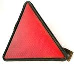 auto aanhanger accessoire rode driehoek reflector vintage, Ophalen of Verzenden, Gebruikt