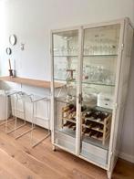 Industriele witte vitrine/ apothekerskast kast, Huis en Inrichting, Kasten | Vitrinekasten, Ophalen, 50 tot 100 cm, Zo goed als nieuw