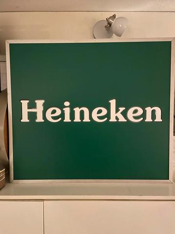 Vintage Heineken Lichtbak - Mancave Decoratie beschikbaar voor biedingen