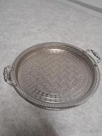Decoratie dienblad zilver, Ophalen, Rond, Metaal