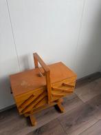 Houten Uitklapbare Naaikist Vintage, Ophalen, Gebruikt