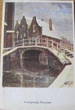 Voorspoedig Nieuwjaar - brug over de gracht - 1973, Verzenden, 1960 tot 1980, Gelopen, Overige thema's