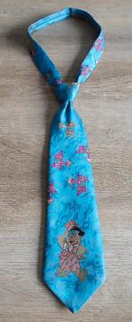 Stropdas das tie fred flintstone the flintstones cartoon, Blauw, Ophalen of Verzenden, Zo goed als nieuw, Met patroon