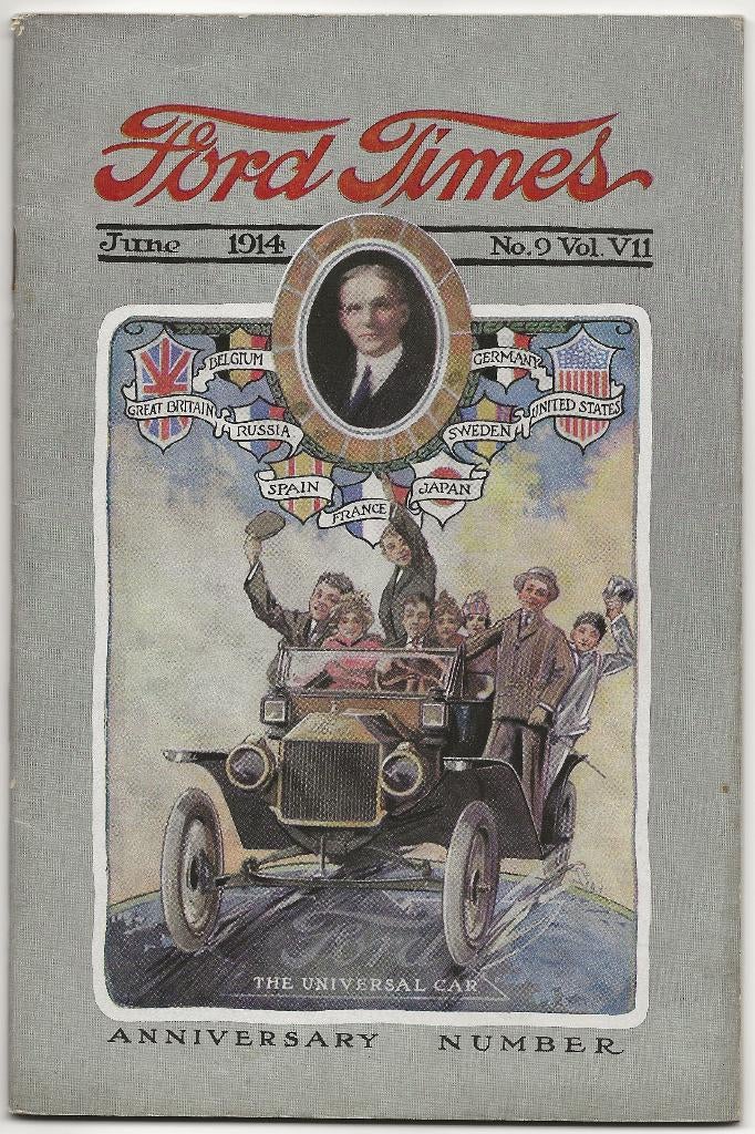 Ford Times 1914 Ford T Universal car, Boeken, Auto's | Folders en Tijdschriften, Zo goed als nieuw, Ford, Ophalen of Verzenden