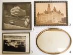 Zeven oude houten fotolijstjes met glas. In 1 koop of apart., Ophalen of Verzenden