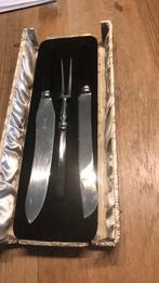 Messen vleeszet, Ophalen of Verzenden, Zo goed als nieuw, Rvs of Chroom