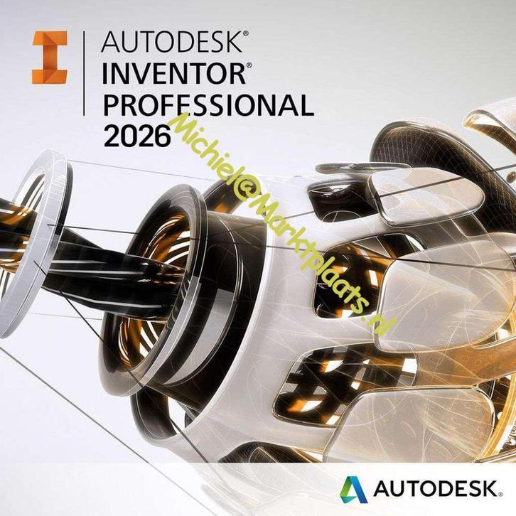 AutoDesk Inventor Pro 2026 | Windows | Levenslang | Installa, Computers en Software, Ontwerp- en Bewerkingssoftware, Nieuw, Windows
