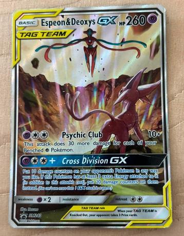 Pokemon Espeon & Deoxys GX HP 260 SM240 beschikbaar voor biedingen