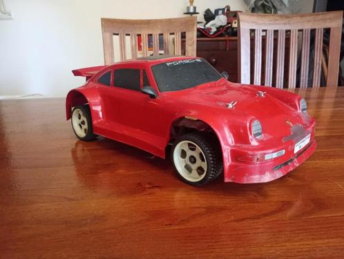 Porsche nitro 1:10 2wD, Hobby en Vrije tijd, Modelauto's | 1:5 tot 1:12, Gebruikt, Auto, Ophalen of Verzenden