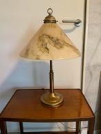 Prachtige vintage schemerlamp gewolkt glas, Huis en Inrichting, Lampen | Tafellampen, Glas, Zo goed als nieuw, 50 tot 75 cm, Ophalen