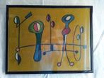 krijttekening abstract ingelijst, Ophalen