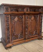 Antiek eiken meubel met veel snijwerk, Antiek en Kunst, Ophalen