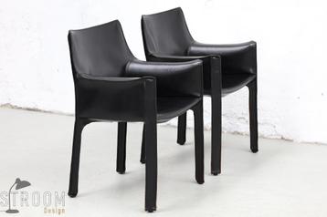 Cassina CAB Eetkamerstoelen Bellini Vintage Design Jaren beschikbaar voor biedingen