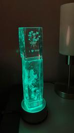 Lamp glas paard en i love you, Ophalen of Verzenden, Zo goed als nieuw, Glas, Minder dan 50 cm