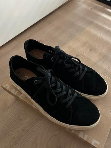 TOMS ZWARTE SUÈDE LAGE VETER ESPADRILLES MT 40 beschikbaar voor biedingen