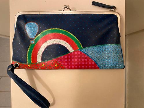 Vintage dames portemonnee met knipsluiting, Sieraden, Tassen en Uiterlijk, Portemonnees, Nieuw, Met knipsluiting, Ophalen of Verzenden