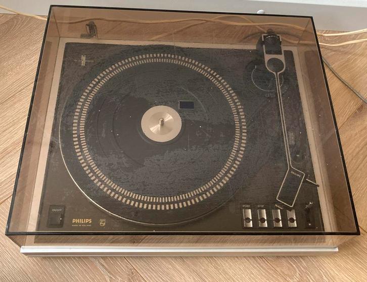 Philips Platenspeler, Radio/Versterker & Speakers - Complete, Audio, Tv en Foto, Platenspelers, Gebruikt, Platenspeler, Philips