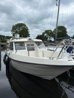 Unieke Scandinavische mid‑cabin consoleboot + schuifdak 90pk, Watersport en Boten, Vis- en Consoleboten, Gebruikt, Ophalen, 70 pk of meer