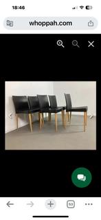 Set van 34 Sintesi Italië  kwaliteits kunstof hout stoelen, Gebruikt, Ophalen, Hout